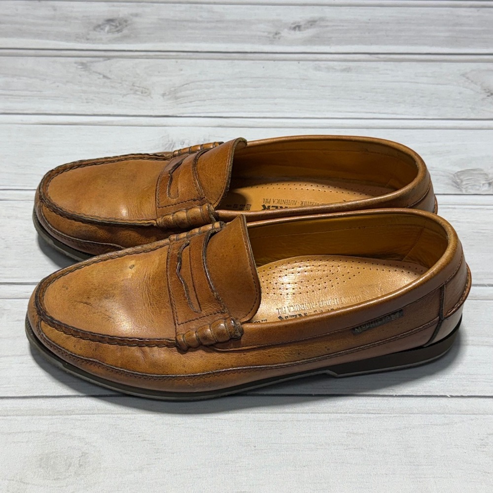 Mephisto Spinnaker Loafers Mens 9 Brown Leather Penny Slip On Air-Relax Shoes